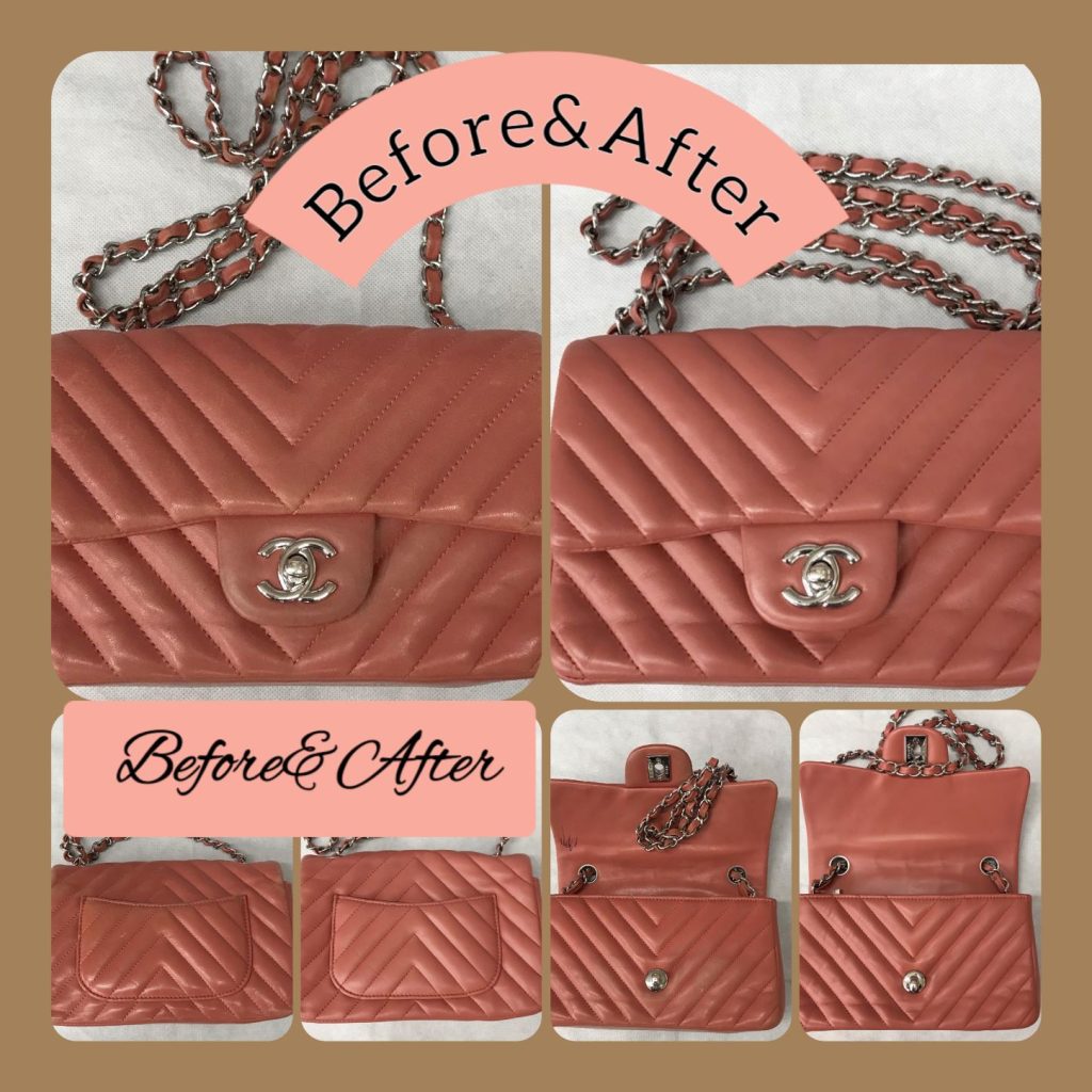 Light Peach Chanel Bag, Clean, Refinish, Recolor, Redye